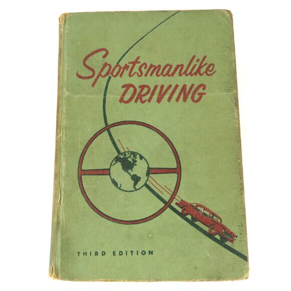 Vintage 1955 Sportsmanlike Driving Book, AAA 3rd Edition 2nd Printing Hardcover - Picture 1 of 16